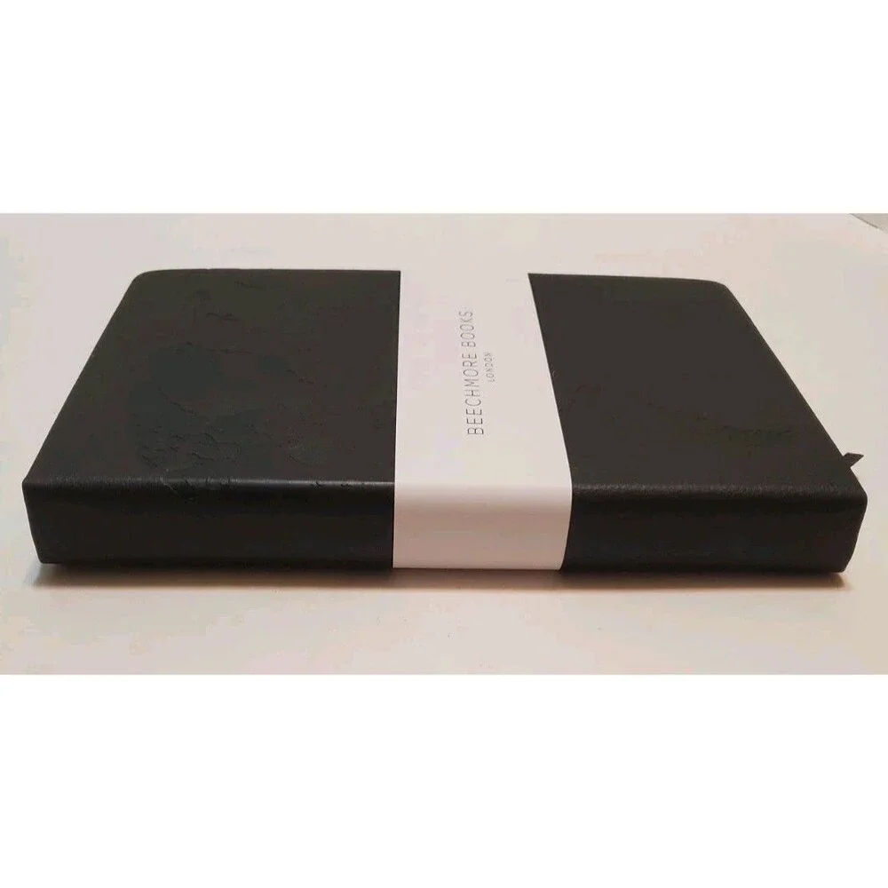 Vegan Leather Hardcover Travel Planner 120gsm Lined Paper Back Pocket + Bookmark